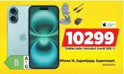 POWER iPhone 16, NOK 10299 tilbud