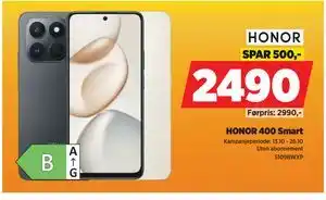 POWER HONOR 400 Smart, NOK 2490 tilbud