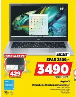 POWER Aspire 3, NOK 3490 tilbud