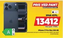 POWER iPhone 17 Pro Max 256 GB, NOK 13412 tilbud