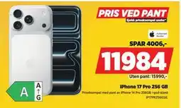 POWER iPhone 17 Pro 256 GB, NOK 11984 tilbud