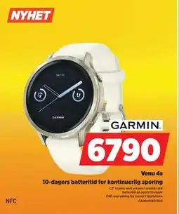 POWER Venu 4s, NOK 6790 tilbud