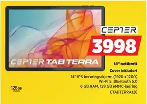 POWER 14 nettbrett, NOK 3998 tilbud
