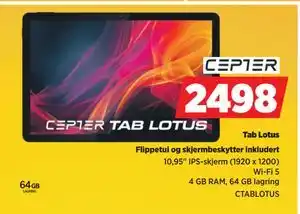 POWER Tab Lotus, NOK 2498 tilbud