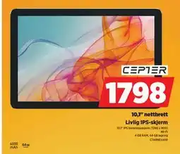 POWER 10,1 nettbrett, NOK 1798 tilbud