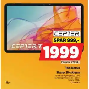 POWER Tab Nexus, NOK 1999 tilbud