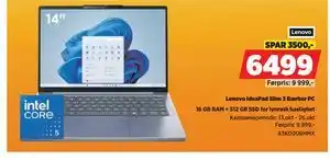 POWER Lenovo IdeaPad Slim 3 Bærbar PC, NOK 6499 tilbud