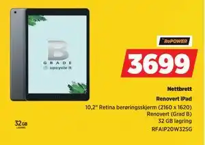 POWER Nettbrett, NOK 3699 tilbud