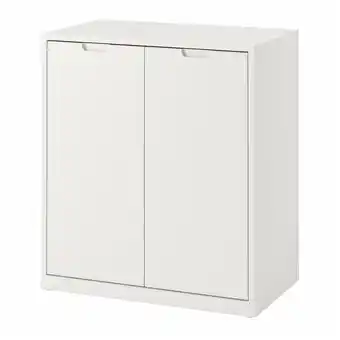 IKEA Tonstad Skap med dører, offwhite, 81x47x91 cm tilbud