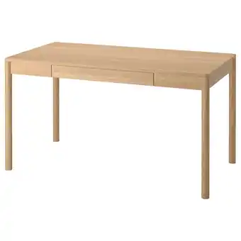 IKEA Tonstad Skrivebord, eikefiner, 140x75 cm tilbud