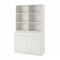 IKEA Tonstad Oppbevaringskombinasjon, offwhite, 120x47x201 cm tilbud