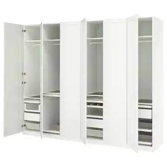 IKEA Pax / tyssedal Garderobekombinasjon, hvit/hvit, 300x60x236 cm tilbud