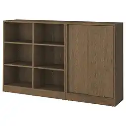 IKEA Tonstad Oppbevaringskombinasjon, brun beiset eikefiner, 202x37x120 cm tilbud