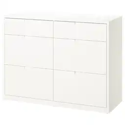 IKEA Tonstad Kommode 6 skuffer, offwhite, 120x47x91 cm tilbud