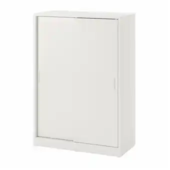 IKEA Tonstad Skap med skyvedører, offwhite, 81x37x116 cm tilbud