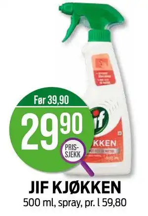 Kiwi JIF KJØKKEN, NOK 29.9 tilbud