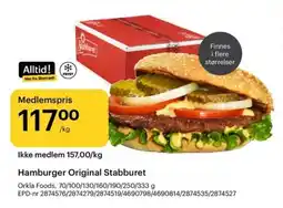 Storcash Hamburger original stabburet tilbud