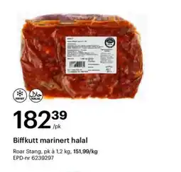 Storcash ROAR STANG Biffkutt marinert halal tilbud