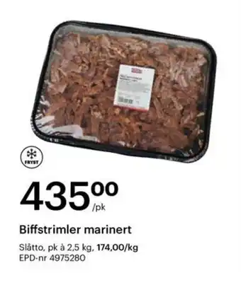 Storcash Biffstrimler marinert tilbud