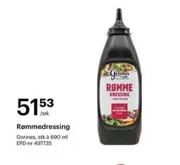 Storcash GORINES Rømmedressing tilbud