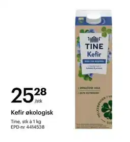 Storcash TINE Kefir økologisk tilbud