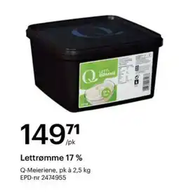 Storcash Lettrømme 17% tilbud