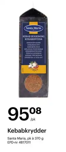Storcash SANTA MARIA Kebabkrydder tilbud