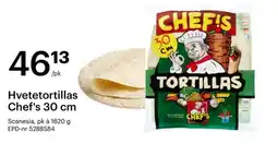 Storcash SCANESIA Hvetetortillas chef's 30 cm tilbud