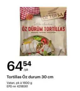 Storcash Tortillas öz durum 30 cm tilbud