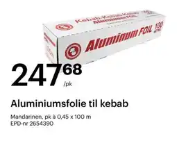 Storcash Aluminiumsfolie til kebab tilbud