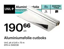 Storcash UNIL Aluminiumsfolie cutboks tilbud