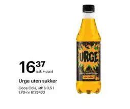 Storcash URGE Uten sukker tilbud