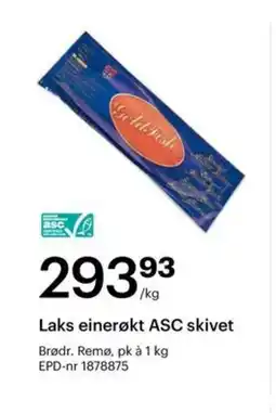 Storcash Laks einerøkt asc skivet tilbud