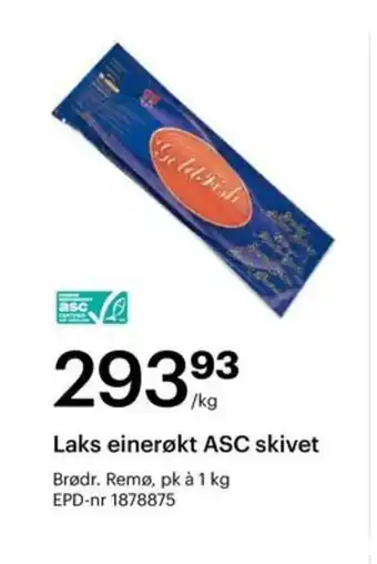Storcash Laks einerøkt asc skivet tilbud