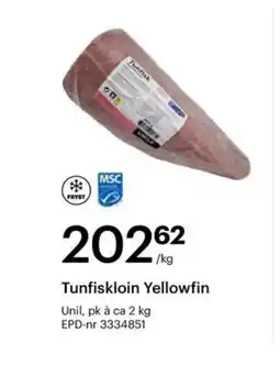 Storcash UNIL Tunfiskloin yellowfin tilbud