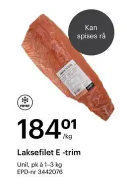 Storcash UNIL Laksefilet e -trim tilbud