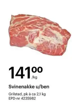 Storcash Svinenakke u/ben tilbud