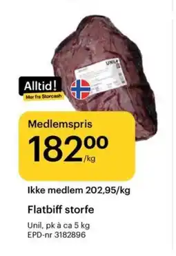 Storcash UNIL Flatbiff storfe tilbud