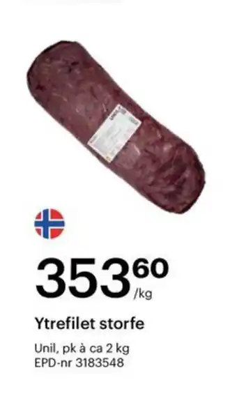Storcash UNIL Ytrefilet storfe tilbud