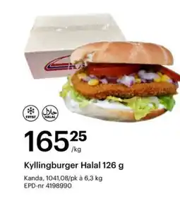 Storcash Kyllingburger halal tilbud