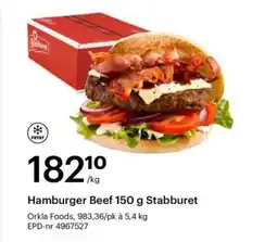 Storcash Hamburger beef stabburet tilbud