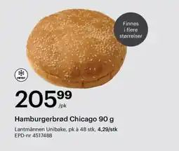 Storcash Hamburgerbrød chicago tilbud