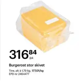 Storcash Burgerost stor skivet tilbud