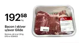 Storcash Bacon i skiver u/svor gilde tilbud