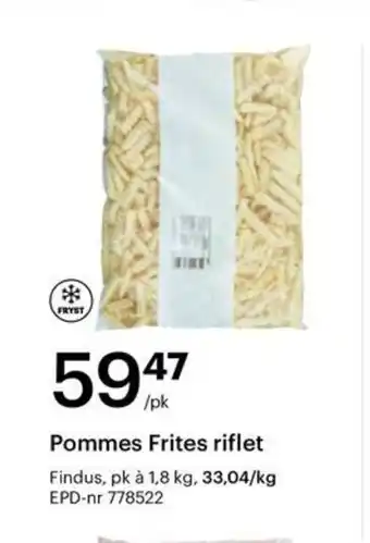 Storcash FINDUS Pommes frites riflet tilbud