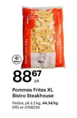 Storcash FINDUS Pommes frites xl bistro steakhouse tilbud
