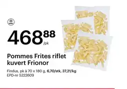 Storcash FINDUS Pommes frites riflet kuvert frionor tilbud