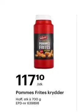 Storcash HOFF Pommes frites krydder tilbud