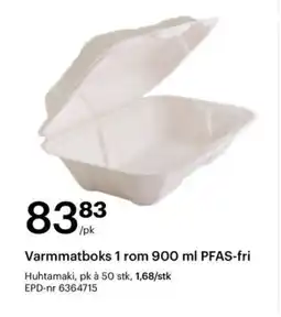 Storcash Varmmatboks 1 rom 900 ml pfas-fri tilbud