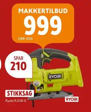 Byggmakker STIKKSAG, NOK 999 tilbud